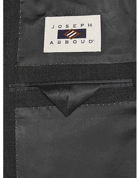Joseph Abboud Charcoal Tic Slim Fit Suit Separates Coat