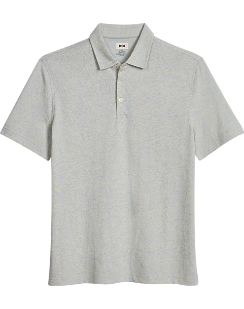 Joseph Abboud Modern Fit Polo, Light Blue Leaves