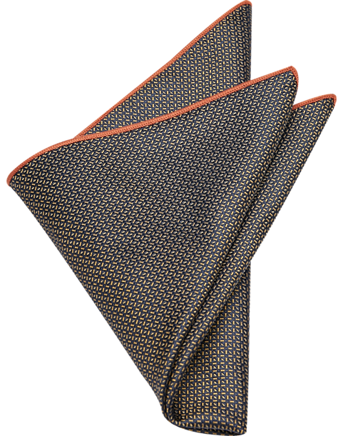 Joseph Abboud Pocket Square, Taupe Check
