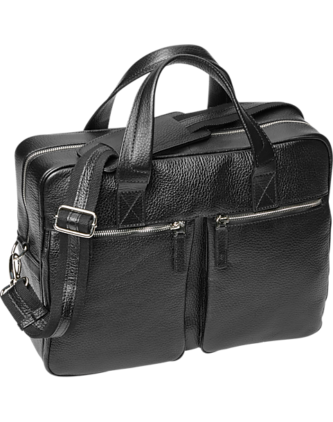Joseph Abboud Pebbled Briefcase, Brown