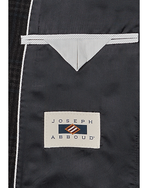  Joseph Abboud Modern Fit Wool Sport Coat, Black Plaid