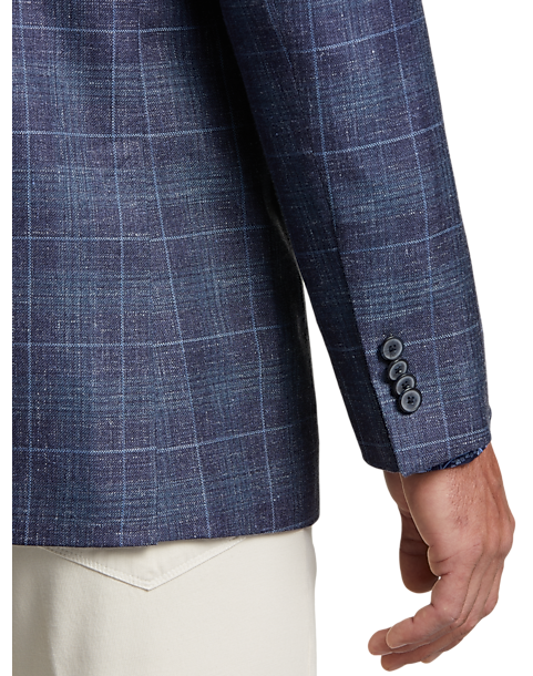  Joseph Abboud Modern Fit Sport Coat, Blue Plaid