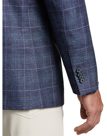  Joseph Abboud Modern Fit Sport Coat, Blue Plaid
