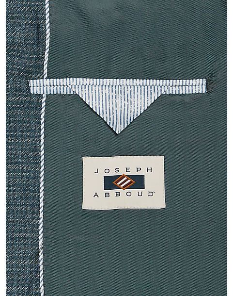  Joseph Abboud Slim Fit Sport Coat, Blue And Green Textured