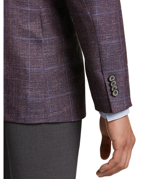  Joseph Abboud Slim Fit Sport Coat, Berry Plaid