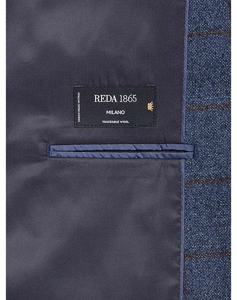  Joseph Abboud Modern Fit Sport Coat, Blue Windowpane Plaid