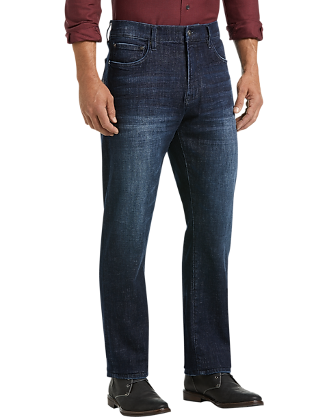  Joseph Abboud Athletic Fit Dark Wash Jeans, Blue Coal