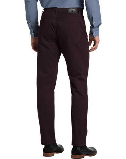  Joseph Abboud Modern Fit Power Stretch 5-Pocket Pants, Olive
