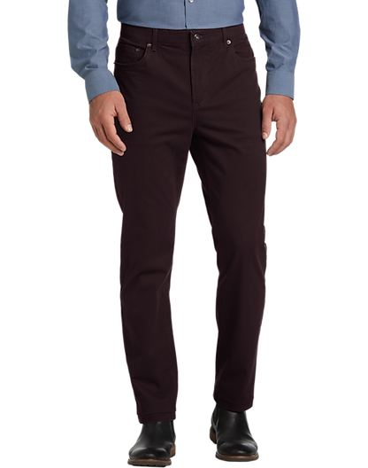 Joseph Abboud Modern Fit Power Stretch 5-Pocket Pants, Olive