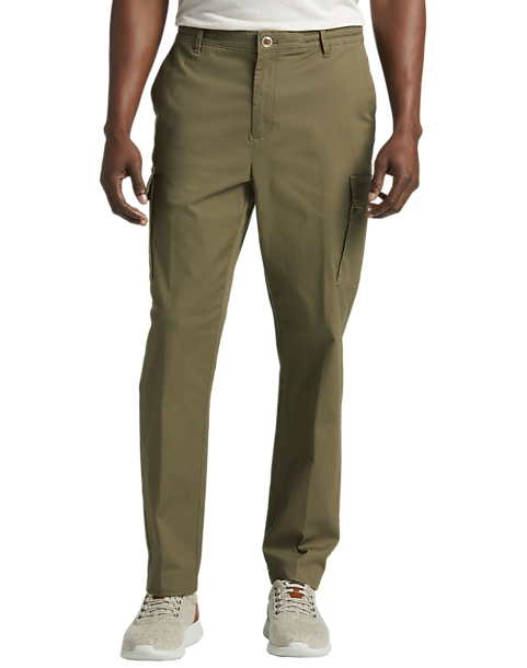  Joseph Abboud Modern Fit Cargo Pants, Cloud Silver