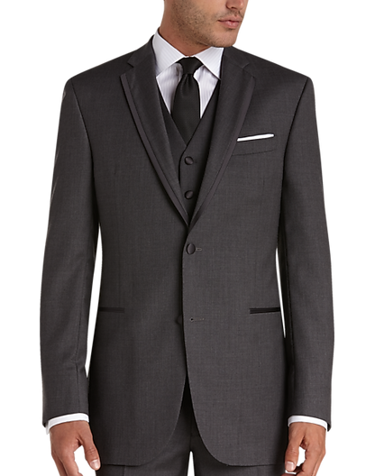  Joseph Abboud Black Label Slim Fit Wool Tuxedo, Gray