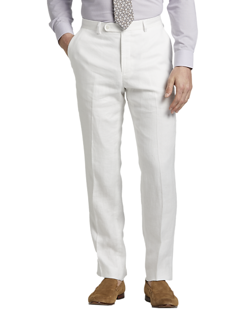  JOE Joseph Abboud Linen Slim Fit Suit Separates Dress Pant, White