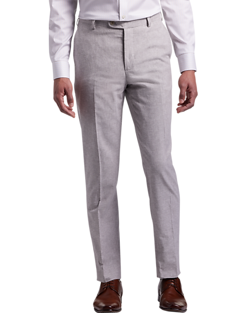  JOE Joseph Abboud Slim Fit Linen Blend Suit Separates Pants, Light Gray