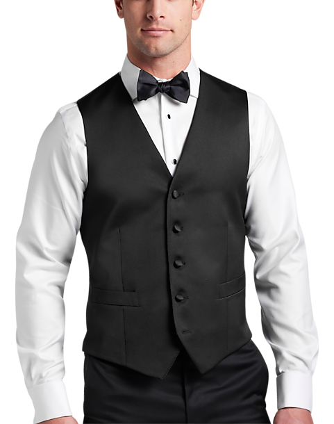  Joseph Abboud Black Label Modern Fit Suit Separates Tuxedo Vest, Black