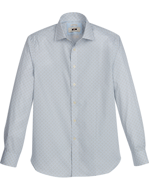  Joseph Abboud Modern Fit Sport Shirt, Olive Diamond Tile