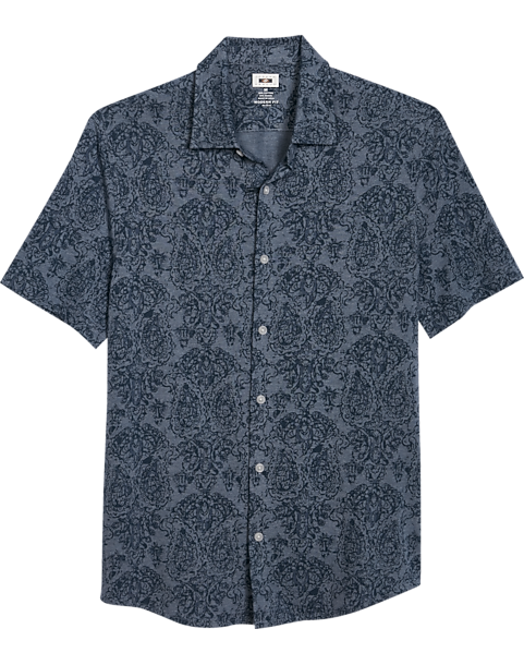  Joseph Abboud Modern Fit Sport Shirt, Slate Paisley