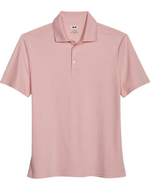  Joseph Abboud Modern Fit Luxe Cotton Polo, Light Pink