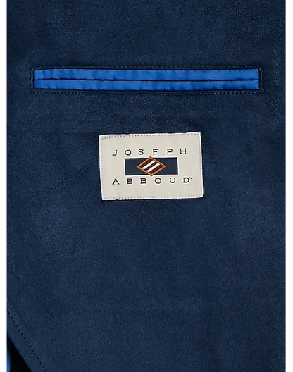  Joseph Abboud Modern Fit Notch Lapel Ultra Suede Soft Jacket, Dark Blue