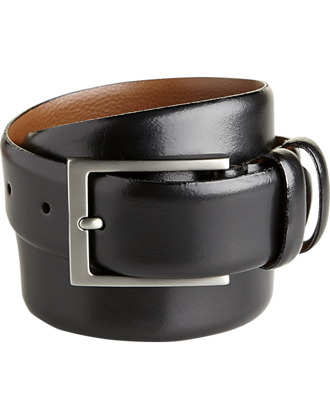  Joseph Abboud Double-Loop Dress Belt, Brown