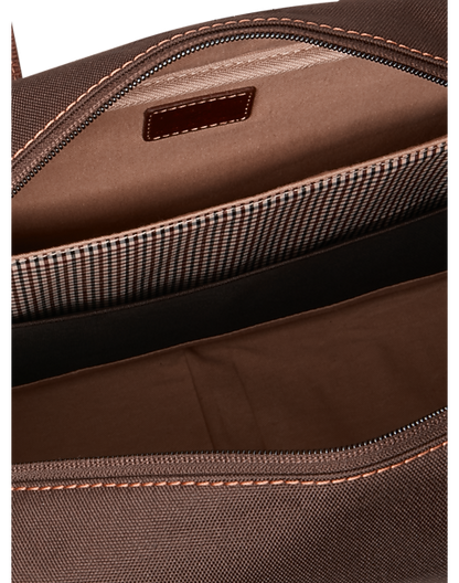  Joseph Abboud Leather & Nylon Duffel Bag, Brown