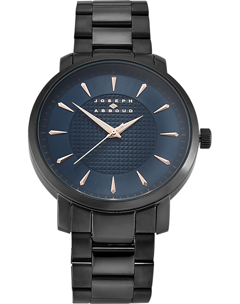  Joseph Abboud Watch, Gunmetal And Blue