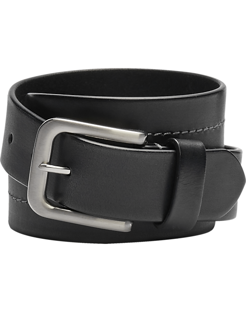  Joseph Abboud Leather Casual Belt, Black