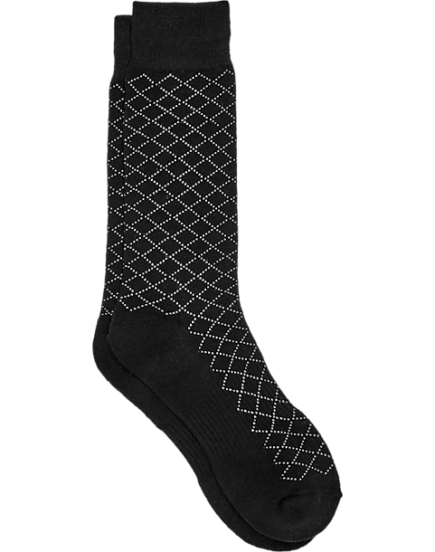  Joseph Abboud Socks, Black Riley Check