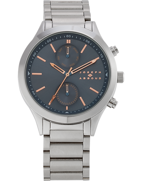  Joseph Abboud Watch, Silver & Slate Gray